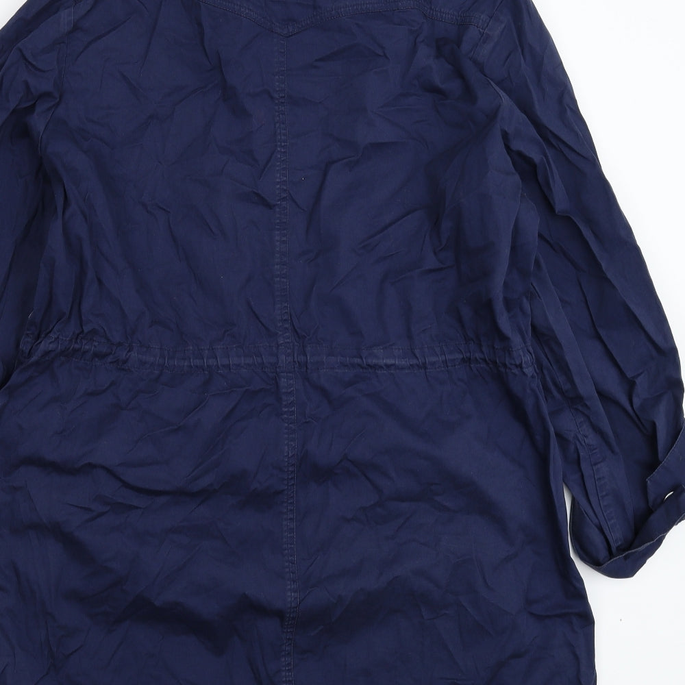 Kaleidoscope Womens Blue   Parka Coat Size 20
