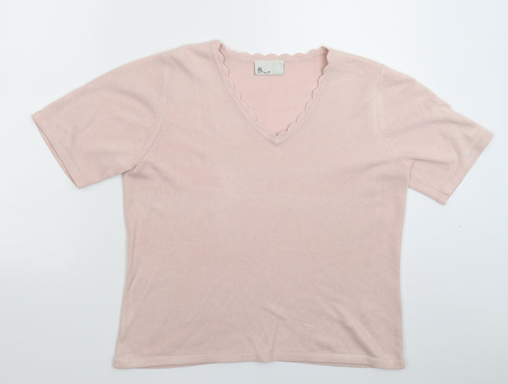 BHS Womens Pink  Knit Pullover Jumper Size 16