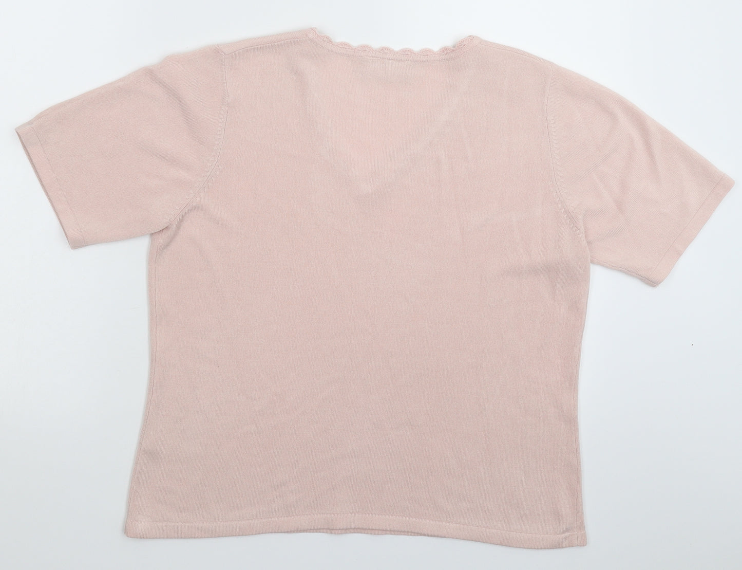 BHS Womens Pink  Knit Pullover Jumper Size 16
