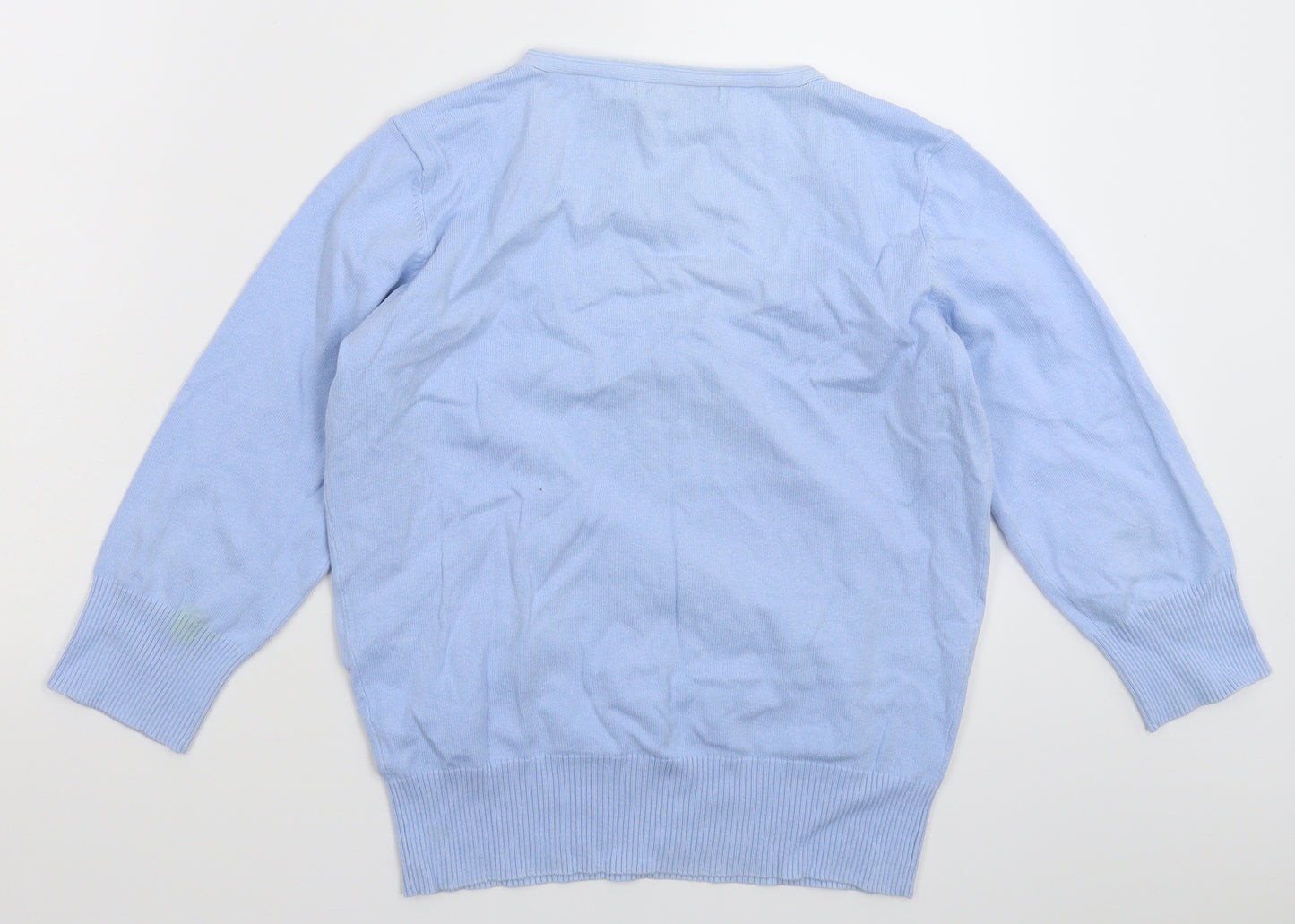 M&Co Womens Blue  Knit Pullover Jumper Size M