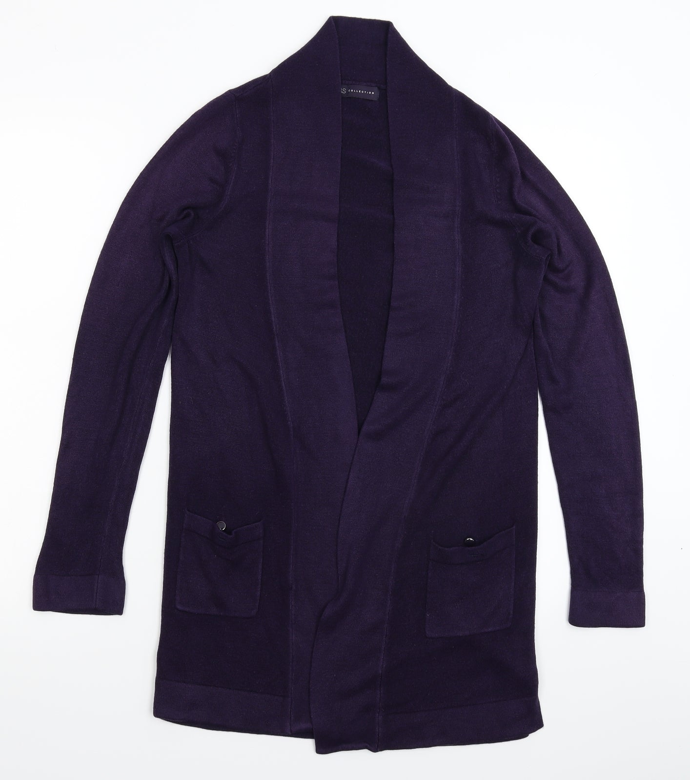 Marks and Spencer Womens Purple  Knit Cardigan Jumper Size 8