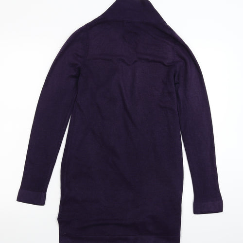 Marks and Spencer Womens Purple  Knit Cardigan Jumper Size 8
