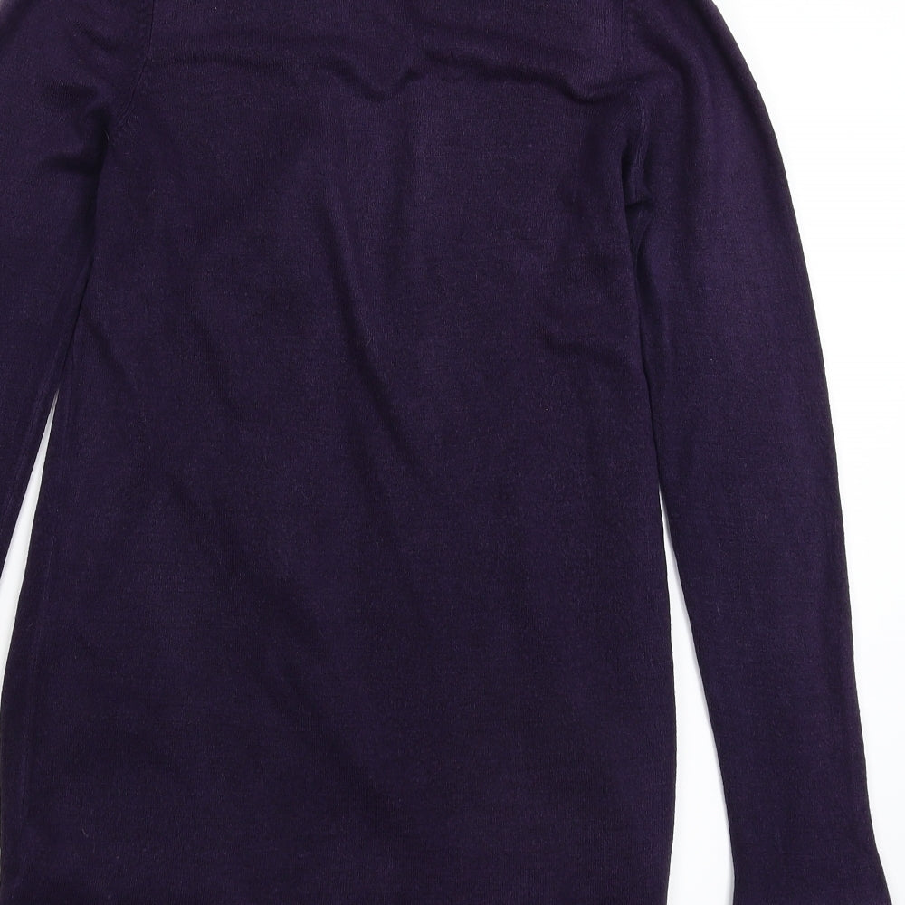 Marks and Spencer Womens Purple  Knit Cardigan Jumper Size 8