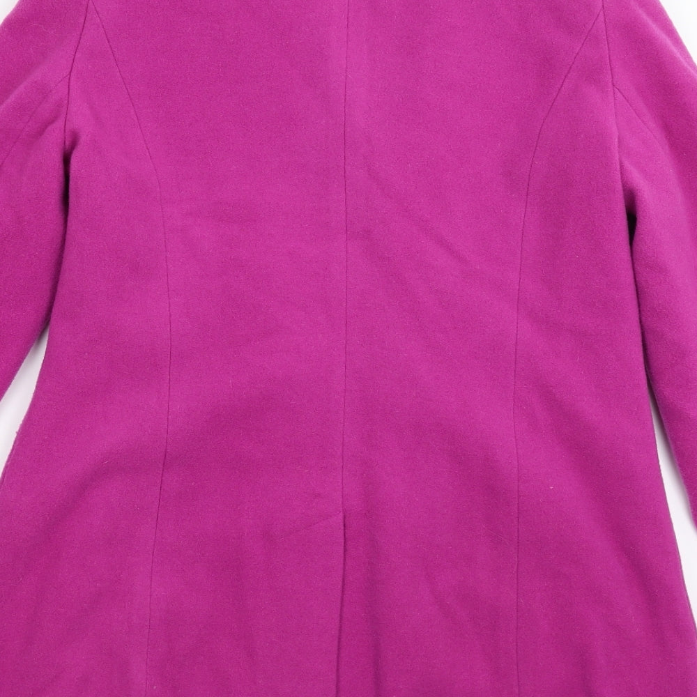 Lady Line Womens Pink  Fleece Pea Coat Coat Size 12