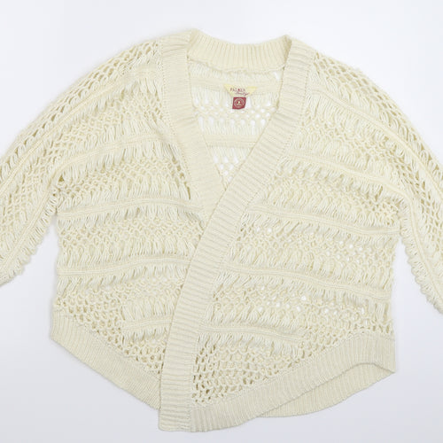 Falmer Womens White  Knit Pullover Jumper Size M