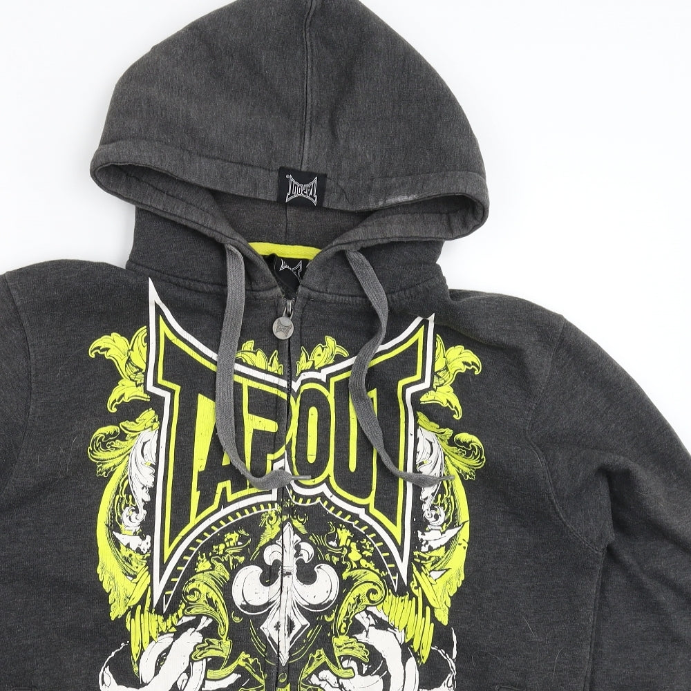 Tapout Mens Grey   Full Zip Hoodie Size L