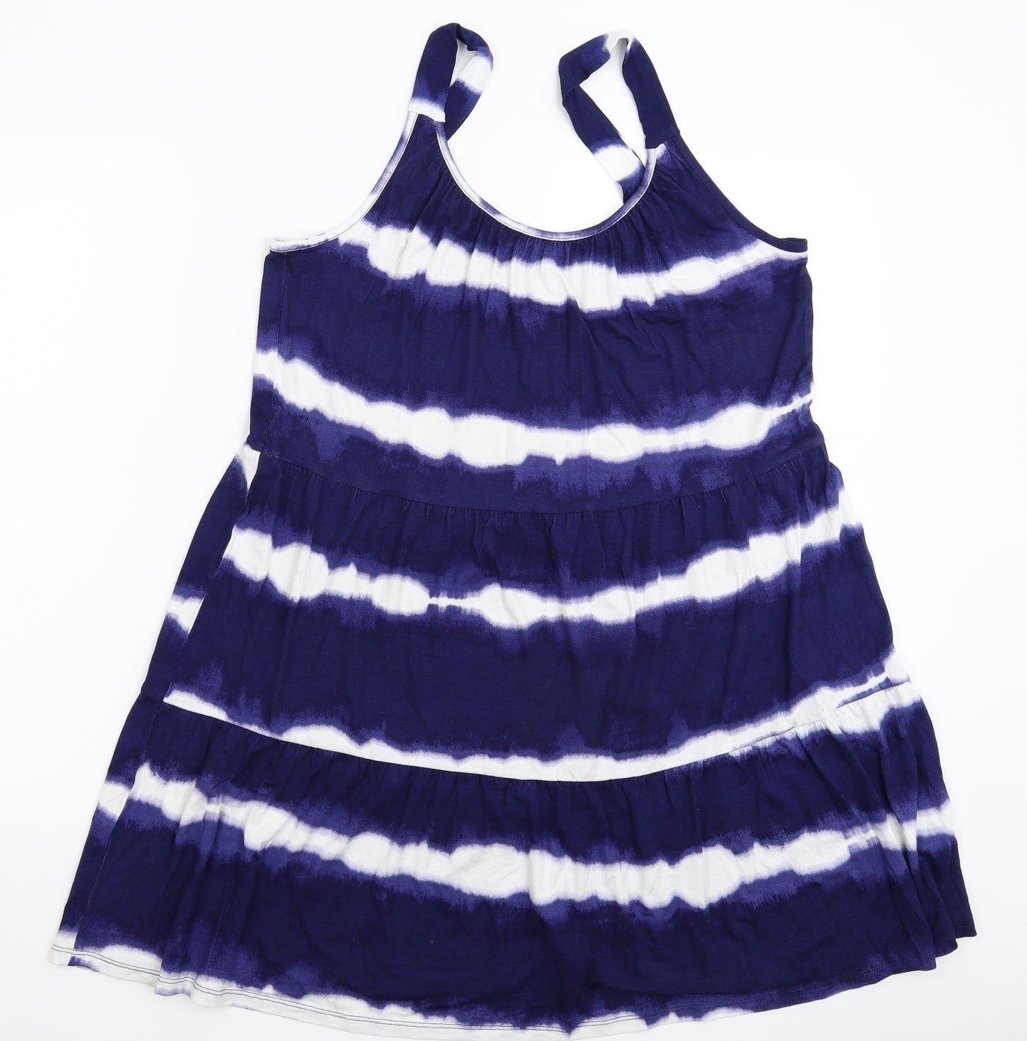F&F Womens Blue Striped  Mini  Size 16