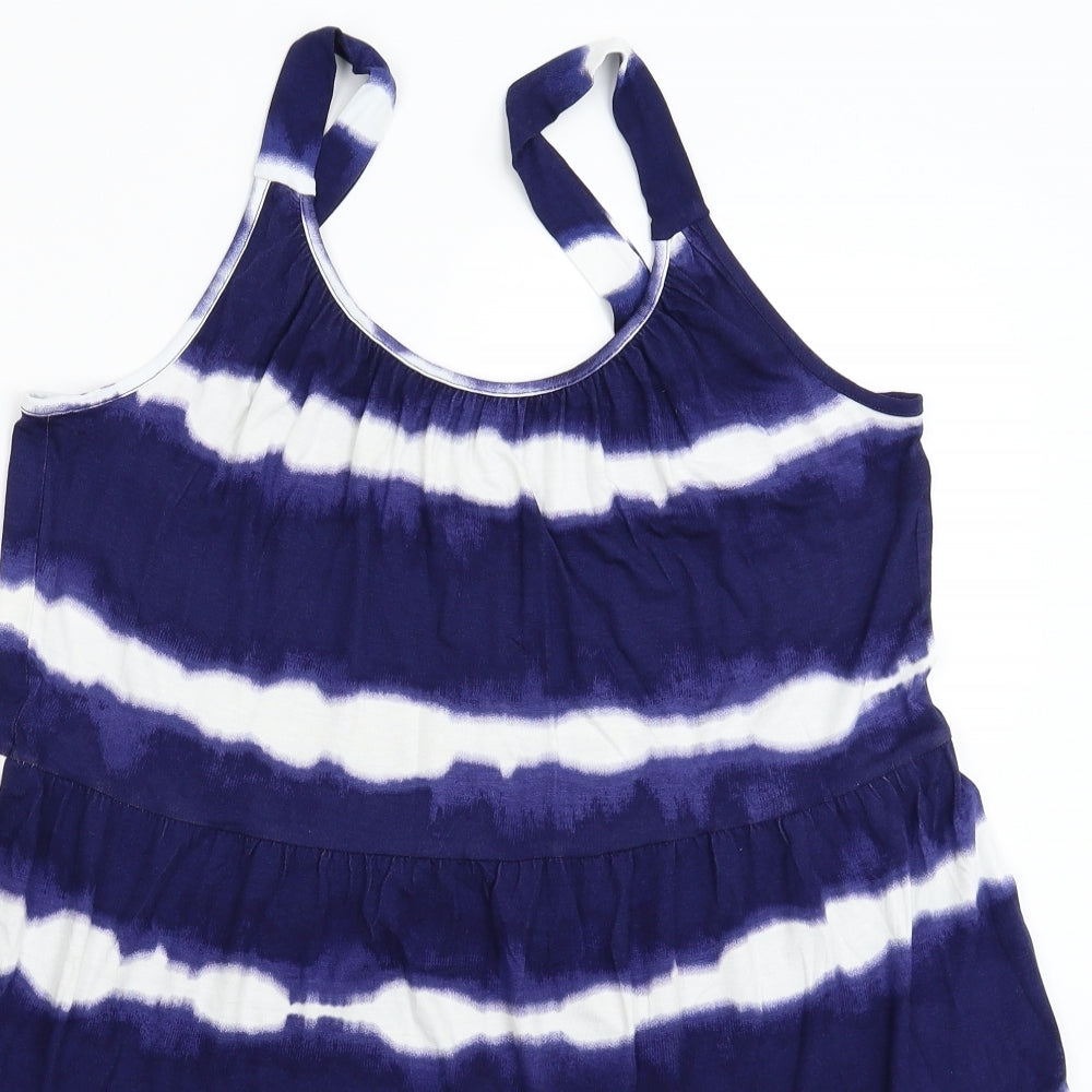 F&F Womens Blue Striped  Mini  Size 16