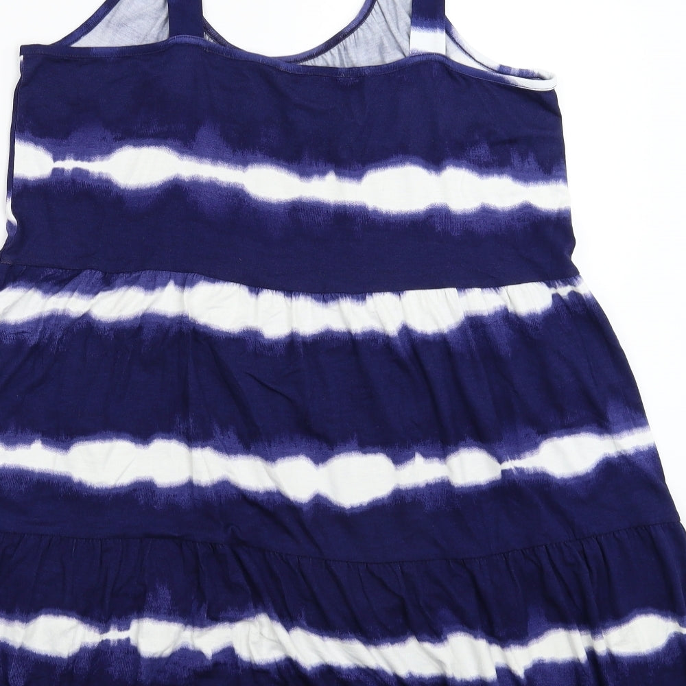 F&F Womens Blue Striped  Mini  Size 16
