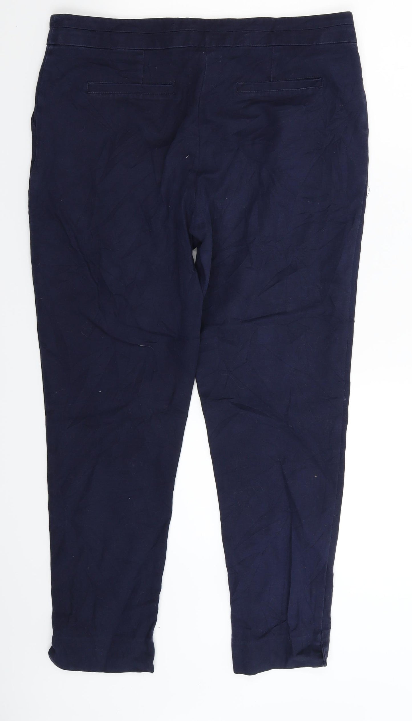 Warehouse Womens Blue   Trousers  Size 12 L25 in