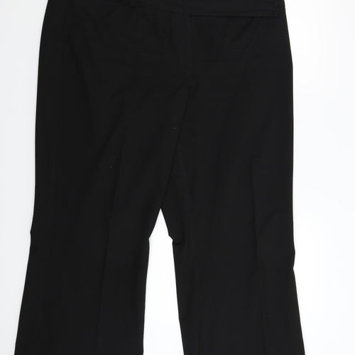 South Womens Black   Trousers  Size 18 L29 in