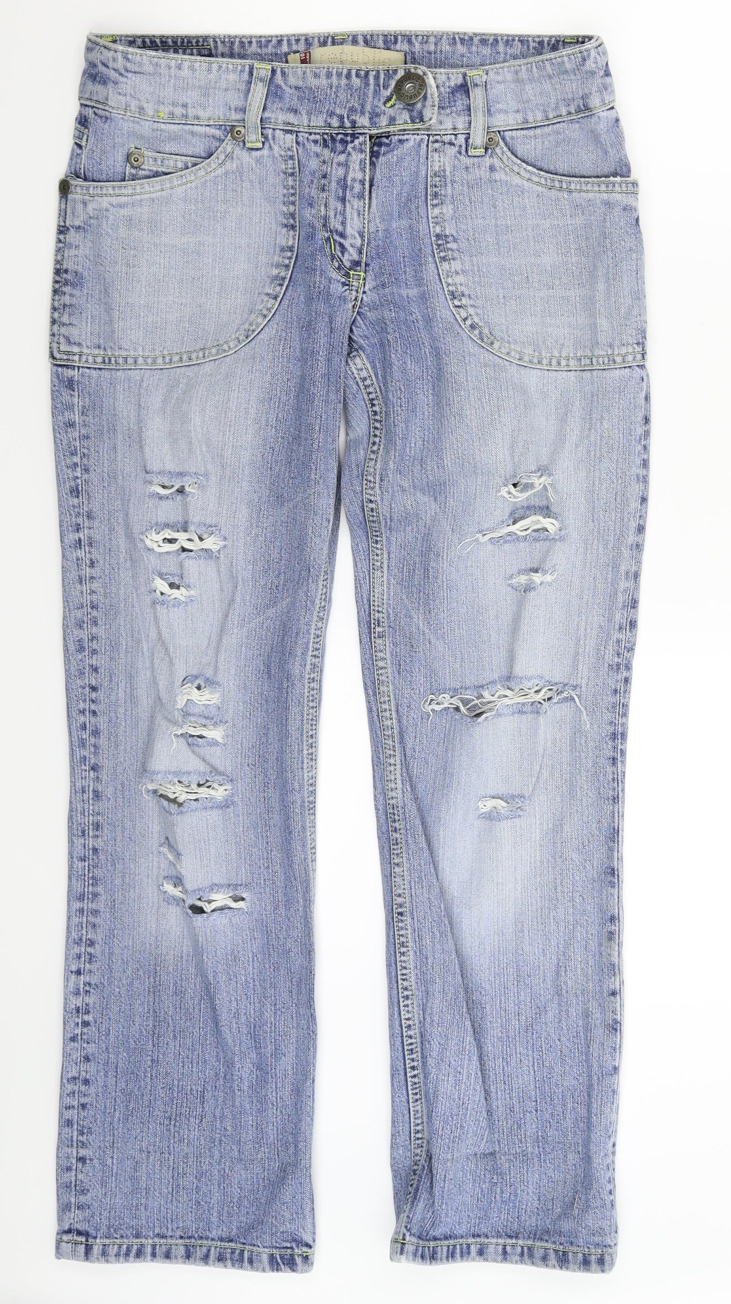 Republic Womens Blue  Denim Bootcut Jeans Size 10 L28 in