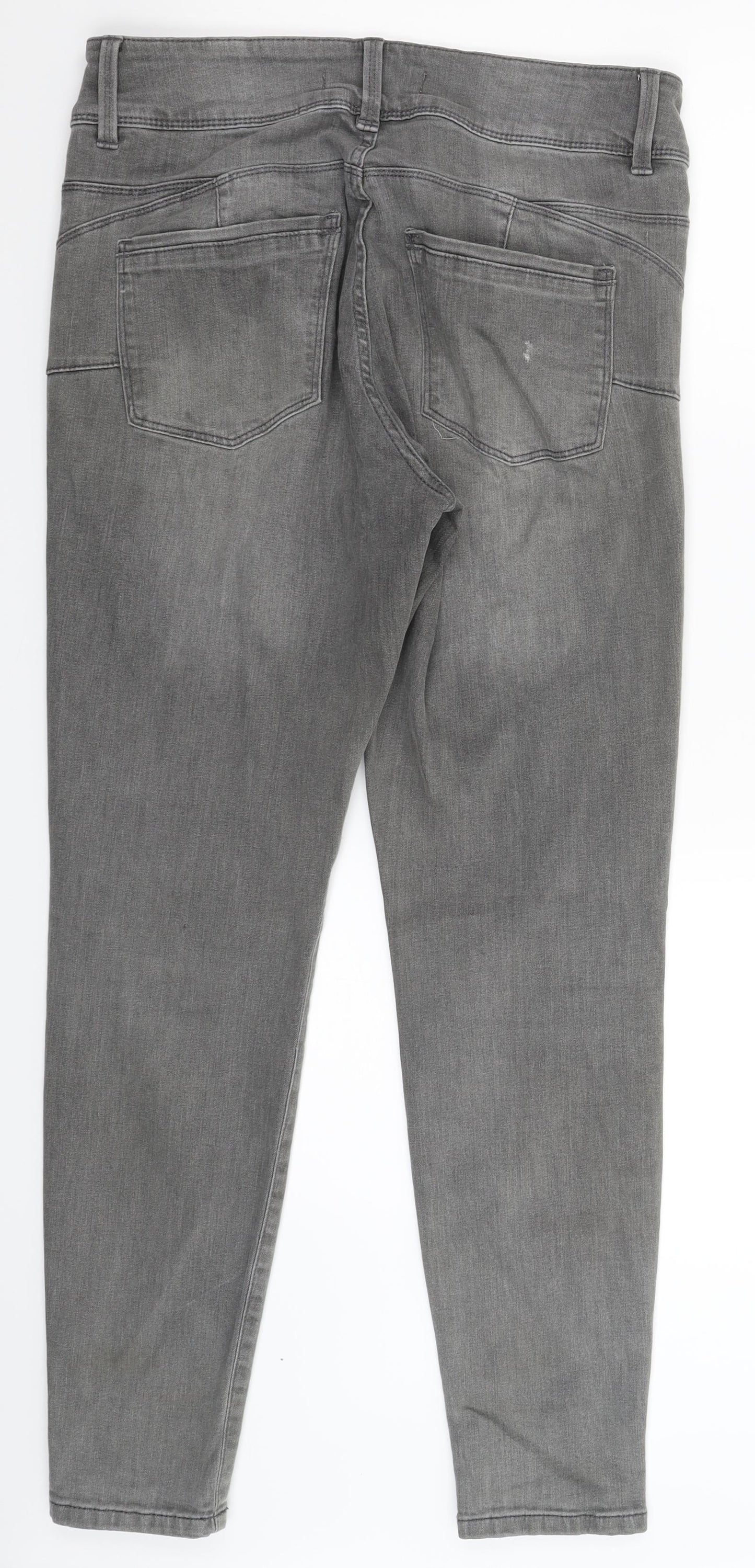NEXT Womens Grey  Denim Skinny Jeans Size 12 L30 in
