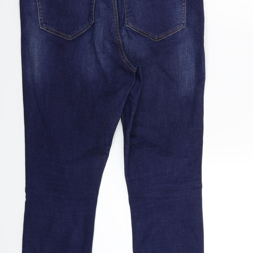 Denim & Co. Womens Blue  Denim Skinny Jeans Size 12 L26 in
