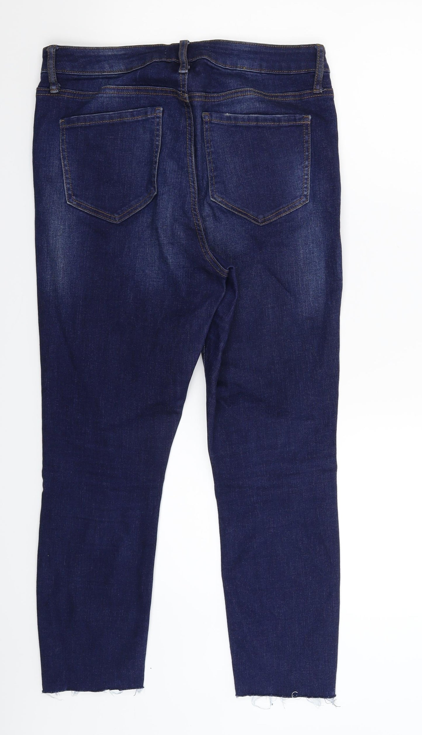 Denim & Co. Womens Blue  Denim Skinny Jeans Size 12 L26 in