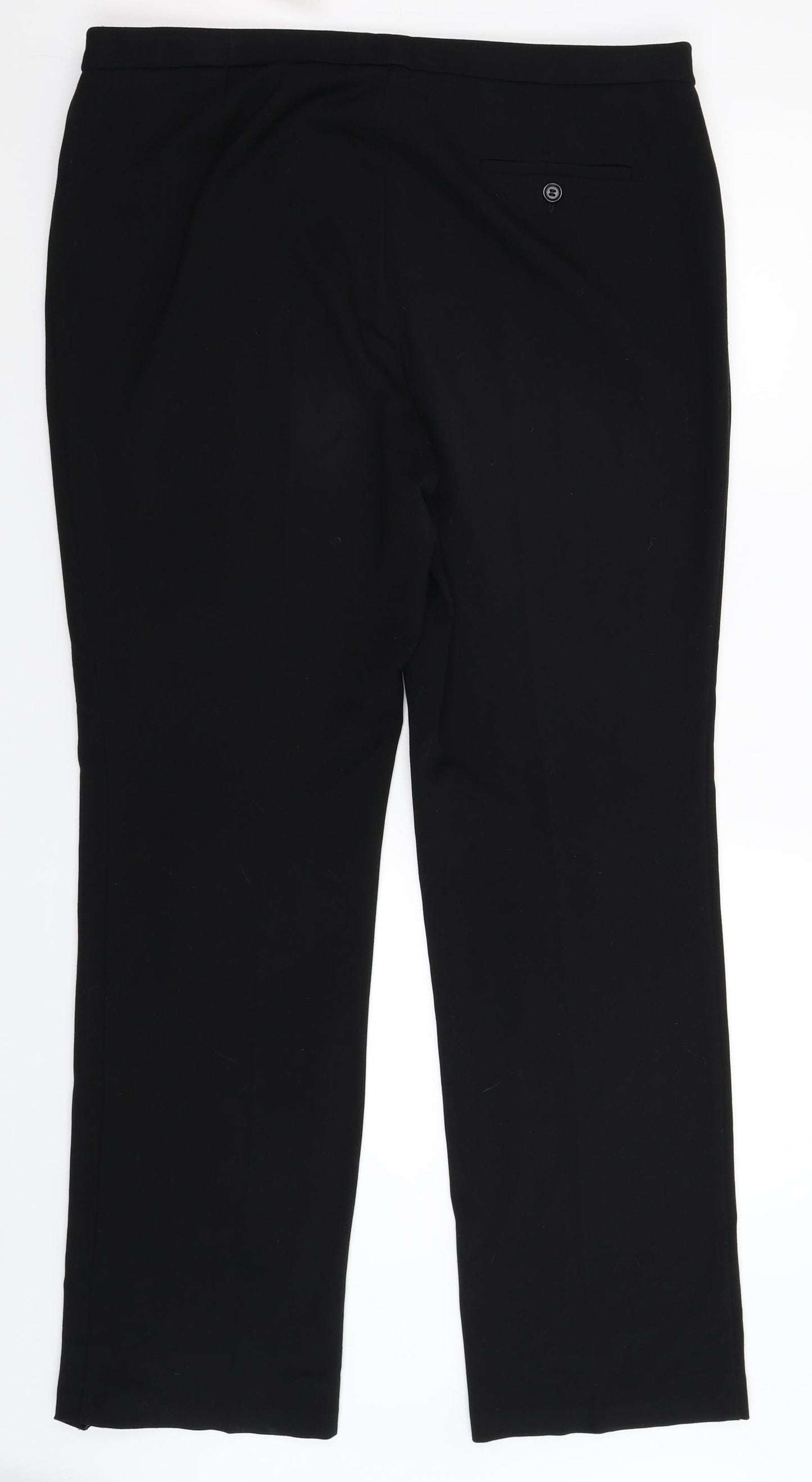 Marks and Spencer Womens Black   Trousers  Size 18 L34 in
