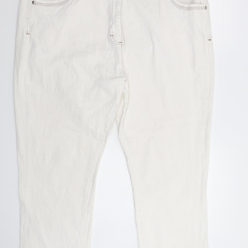 Being Casual Womens White  Denim Straight Jeans Size 42 in L28 in