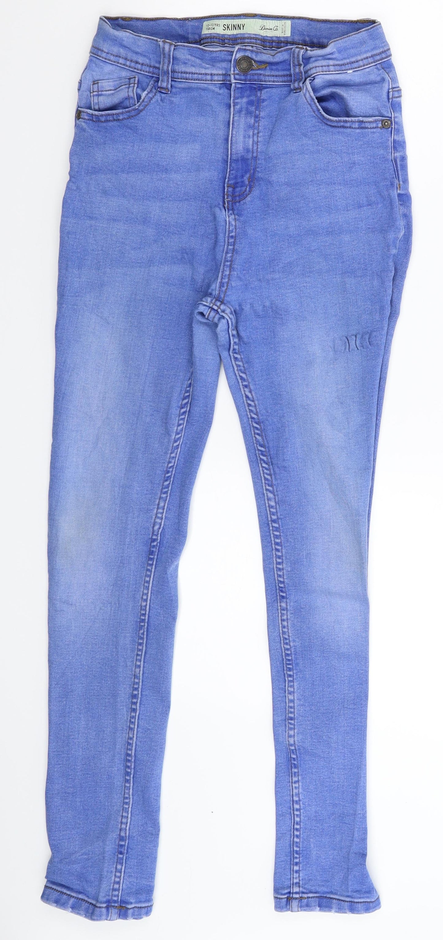 Denim & Co. Girls Blue  Denim Skinny Jeans Size 12-13 Years