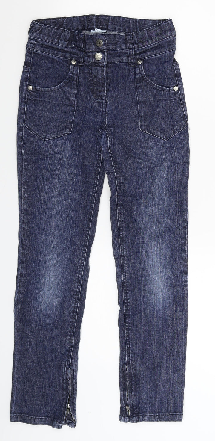 Vertbaudet Girls Blue Denim Skinny Jeans Size 12 Years