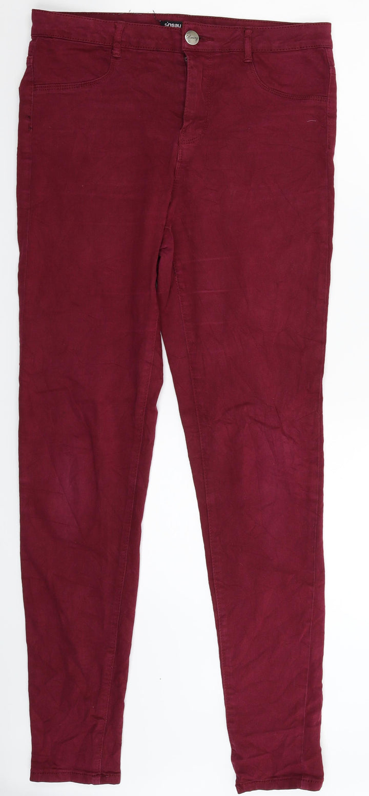 Sinsay Womens Purple  Denim Jegging Jeans Size 30 in L31 in