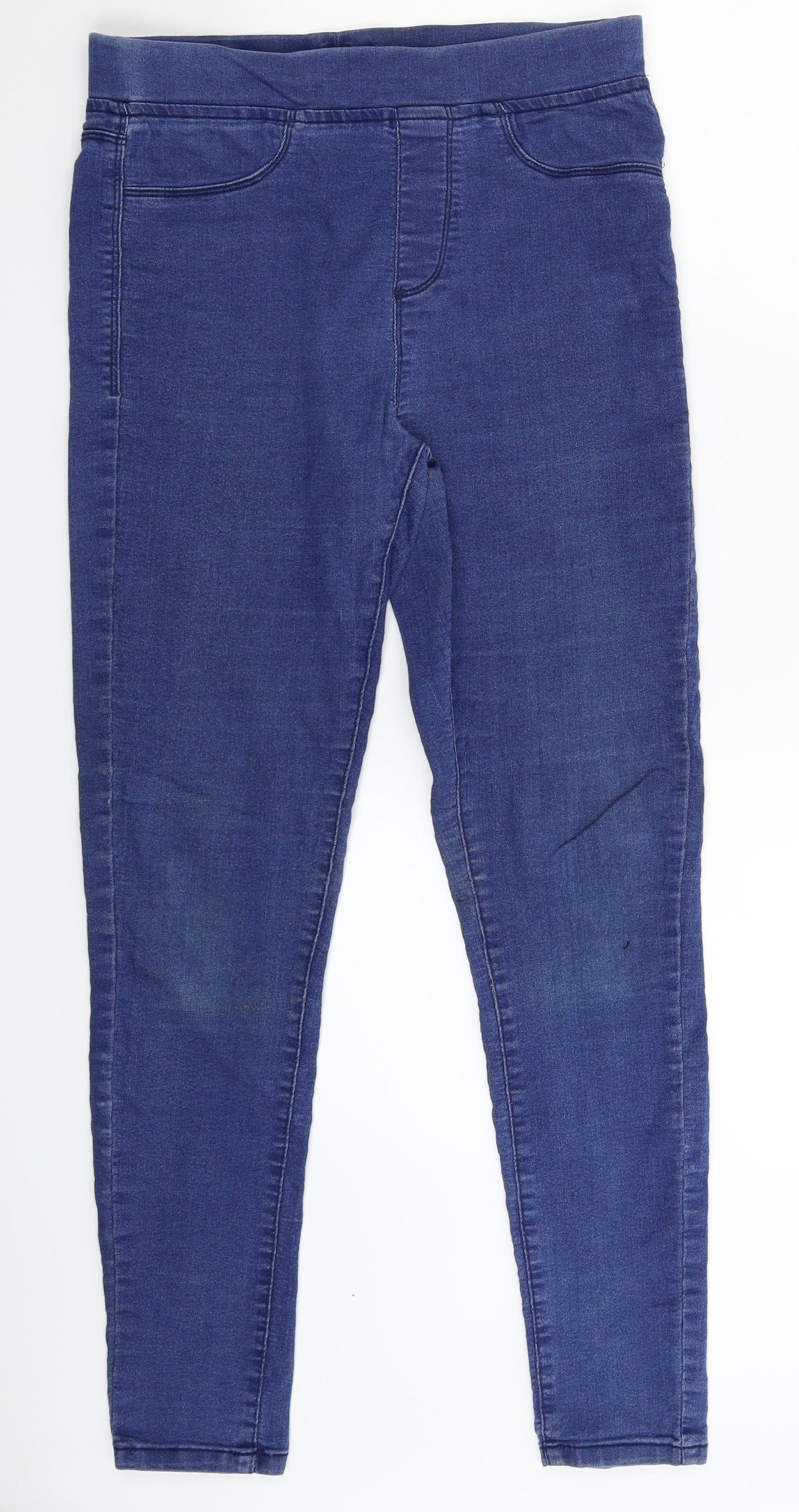 Pep&Co Womens Blue  Denim Jegging Jeans Size 12 L28 in