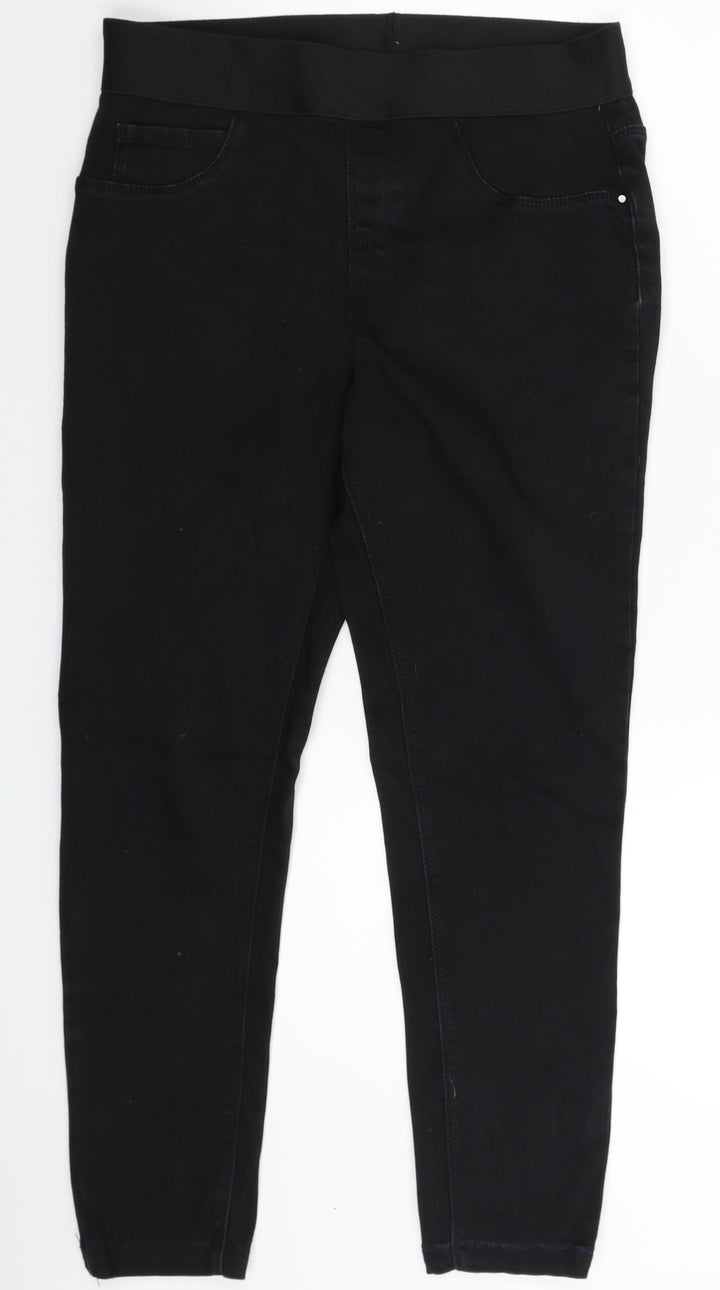 George Womens Black Denim Skinny Jeans Size 12 L26 in