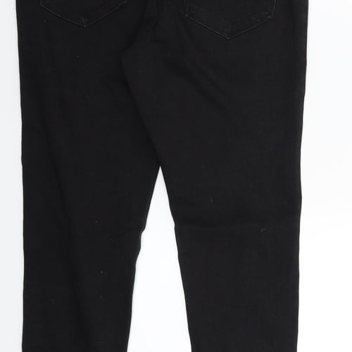 George Womens Black  Denim Skinny Jeans Size 12 L26 in