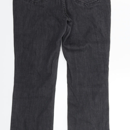 Per Una Womens Black  Denim Straight Jeans Size 28 in L28 in
