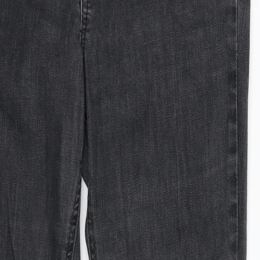 Per Una Womens Black  Denim Straight Jeans Size 28 in L28 in