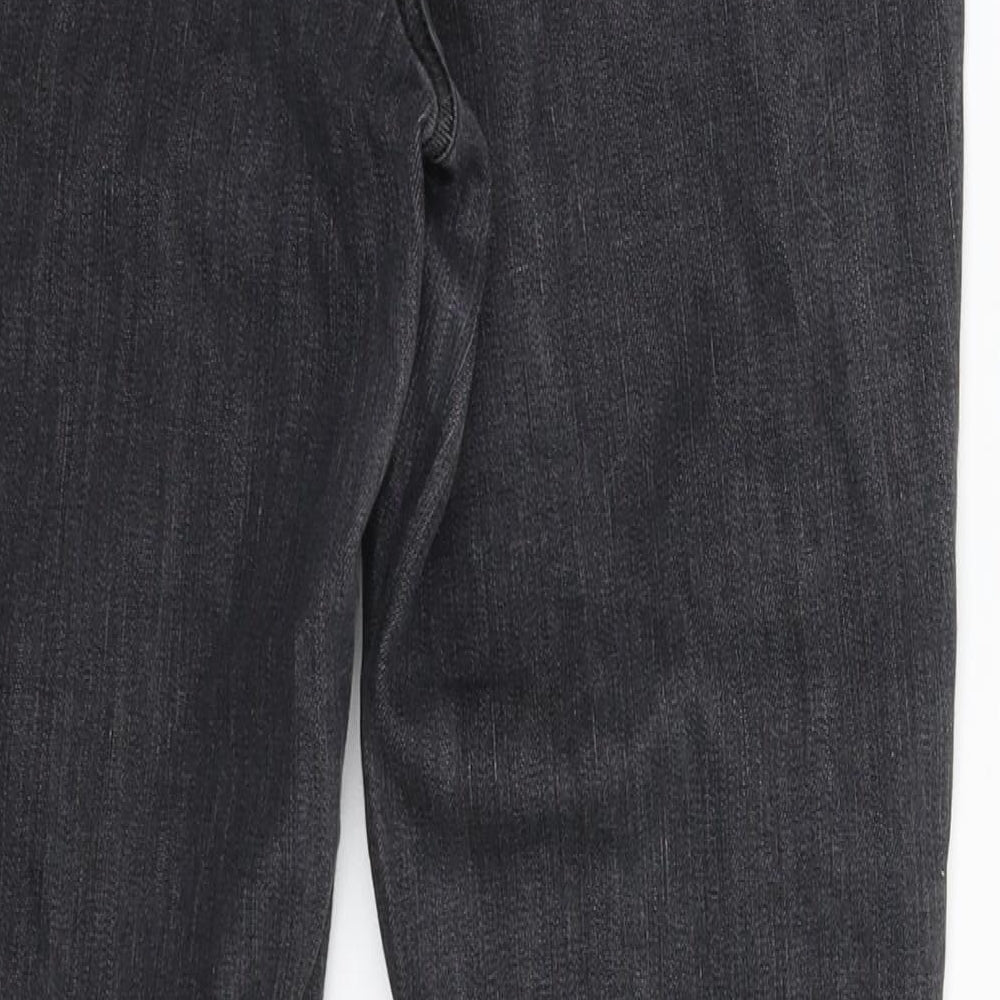 Per Una Womens Black  Denim Straight Jeans Size 28 in L28 in