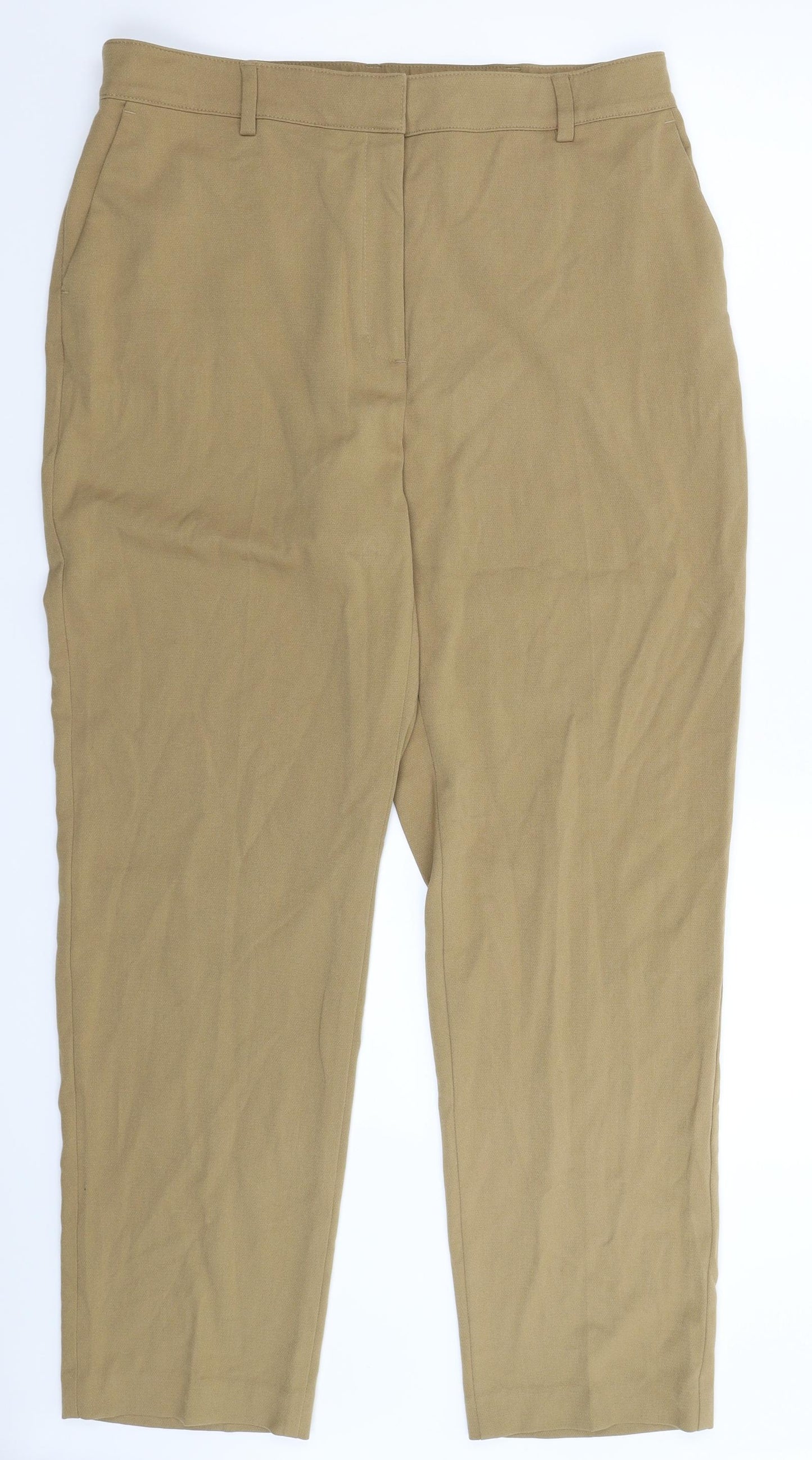 Marks and Spencer Womens Beige   Trousers  Size 16 L31 in