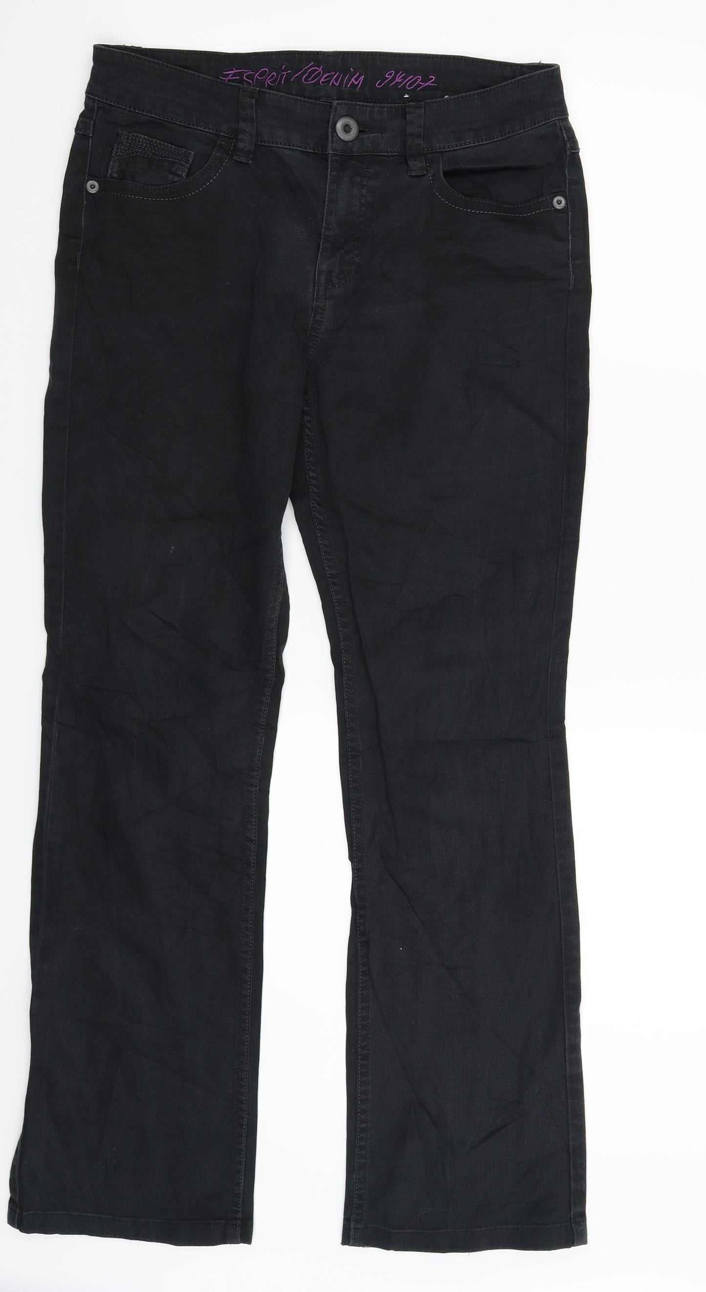 Esprit Womens Black  Denim Bootcut Jeans Size 30 in L31 in