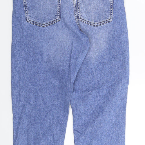New Look Womens Blue  Denim Mom Jeans Size 12 L25 in