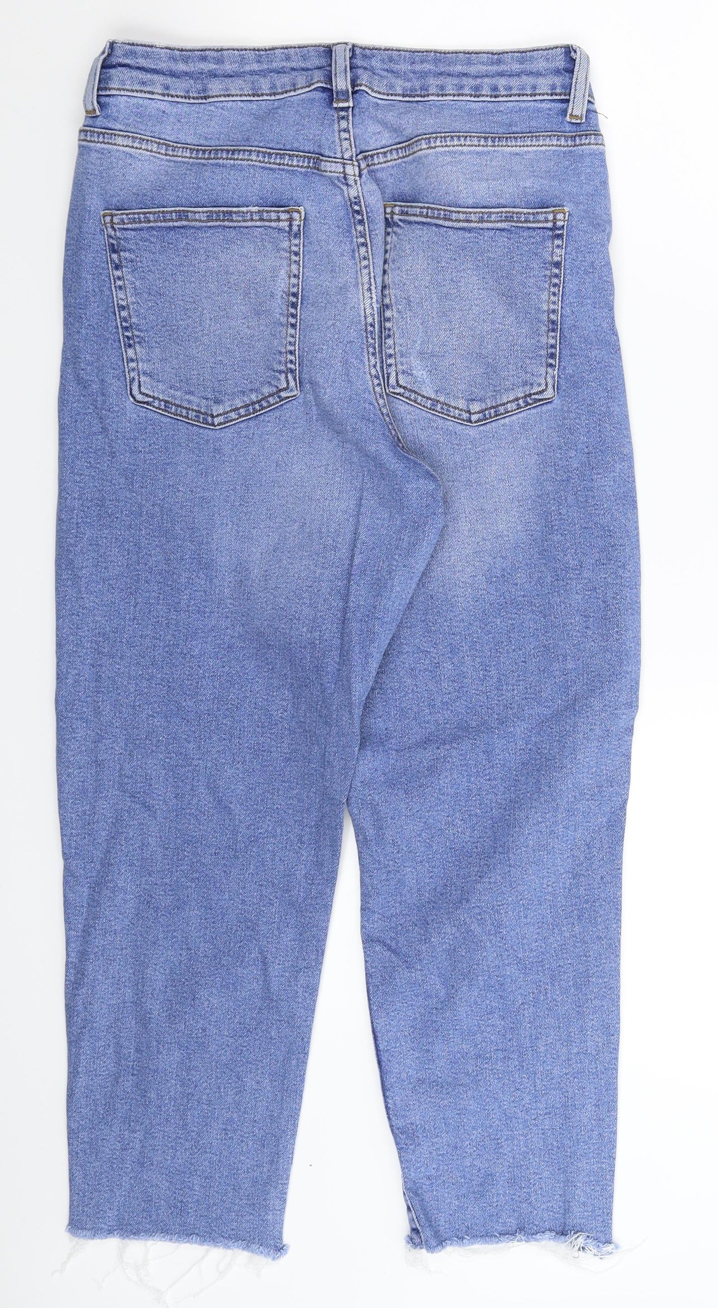 New Look Womens Blue  Denim Mom Jeans Size 12 L25 in
