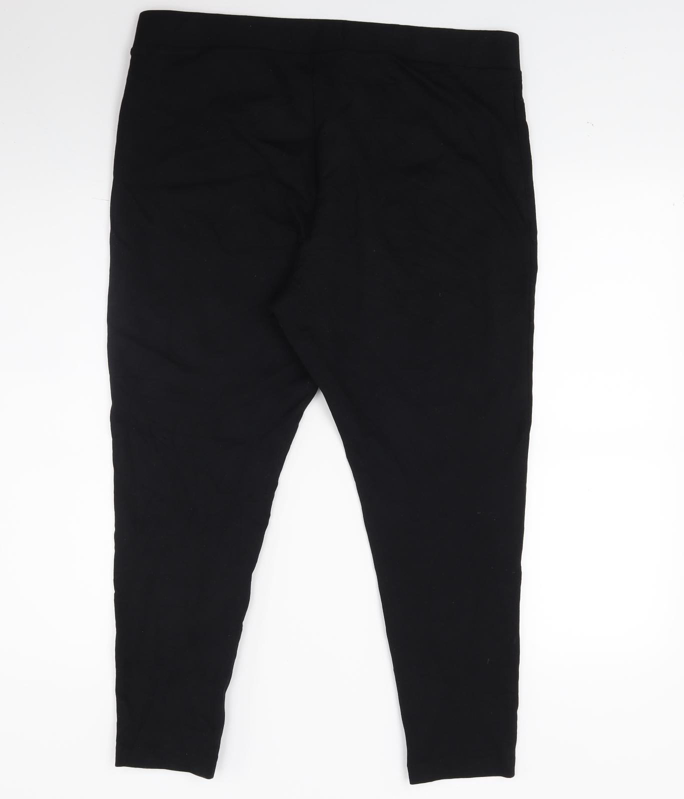 Marks and Spencer Womens Black   Jogger Leggings Size 18 L22.5 in
