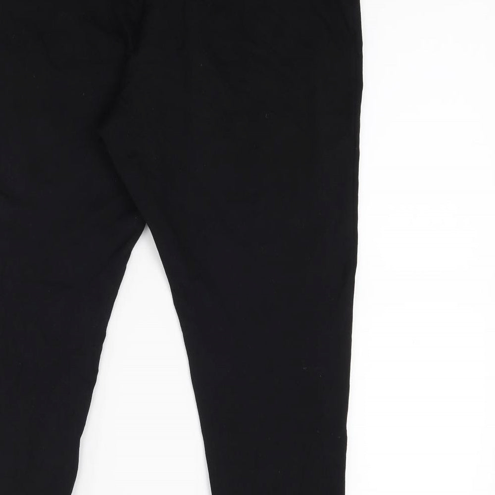Marks and Spencer Womens Black   Jogger Leggings Size 18 L22.5 in
