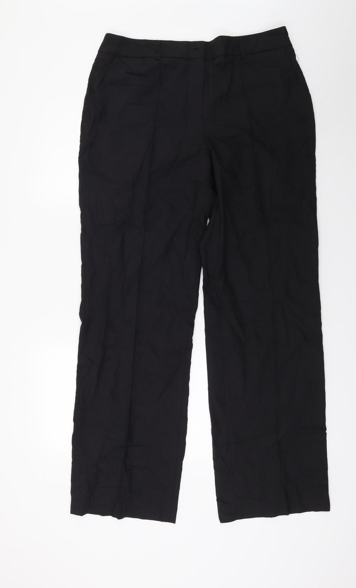 La Redoute Womens Black Trousers Size 14 L30 in