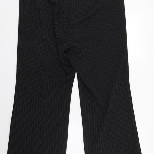 essence Womens Black Striped  Trousers  Size 18 L27 in
