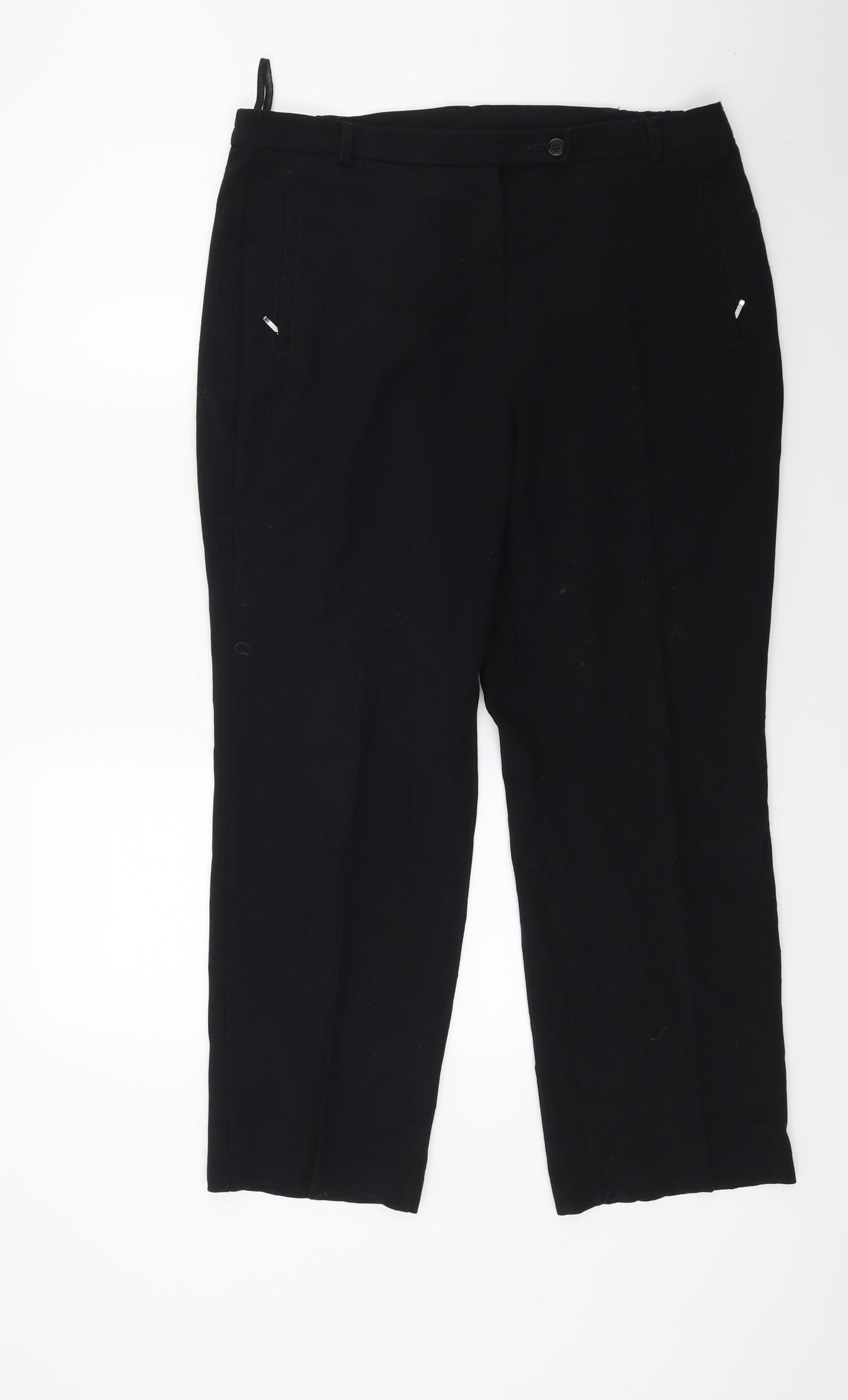 Marks and Spencer Womens Black   Trousers  Size 14 L24 in