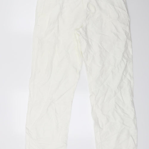 Marks and Spencer Mens White   Trousers  Size 34 L31 in