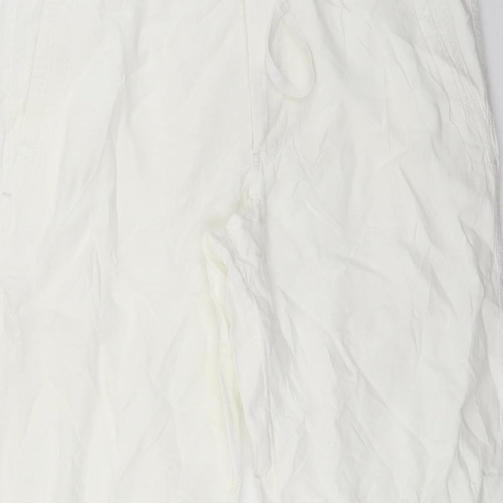 Marks and Spencer Mens White   Trousers  Size 34 L31 in