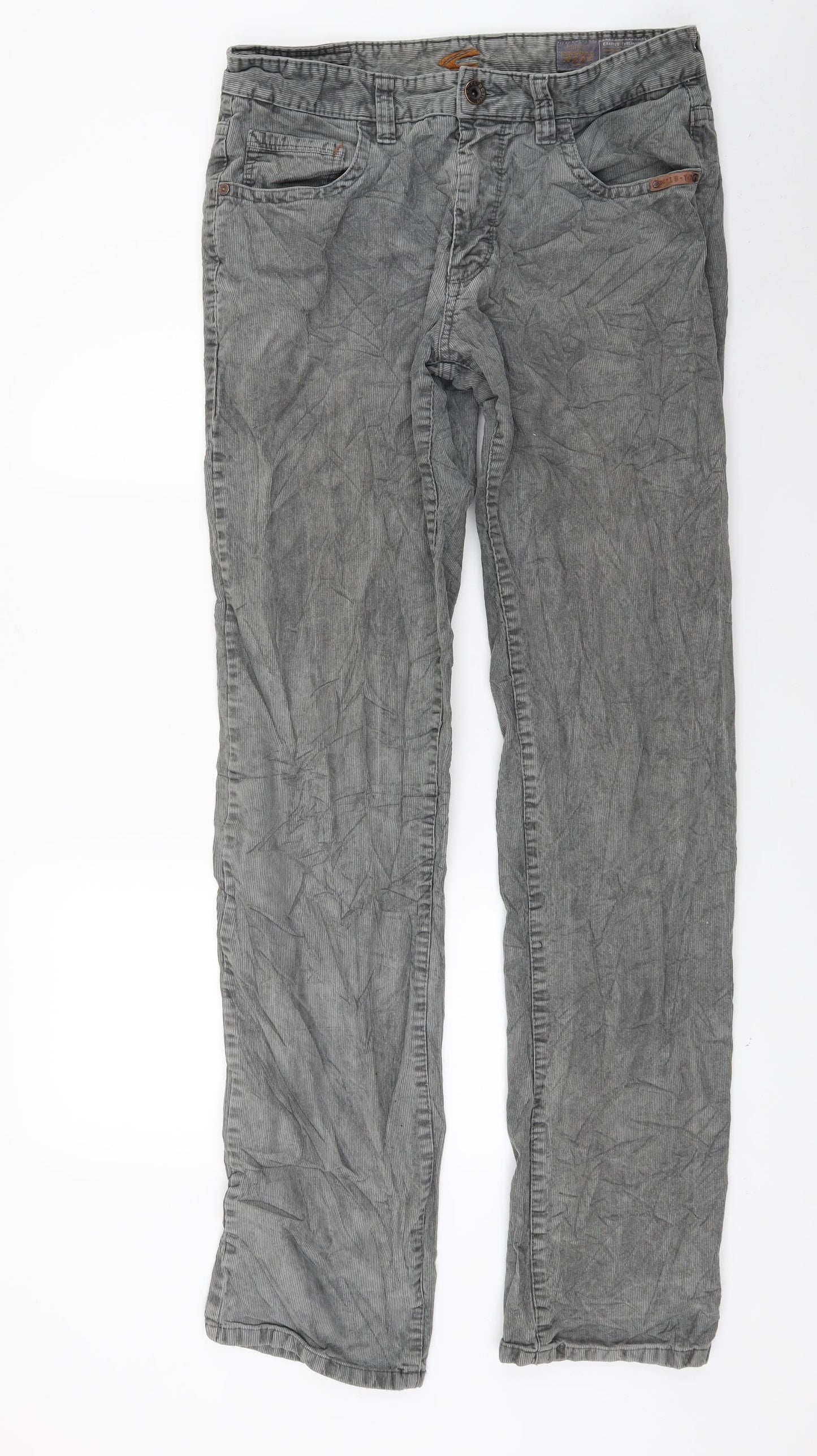 Camel Active Mens Grey  Corduroy Straight Jeans Size 34 L36 in