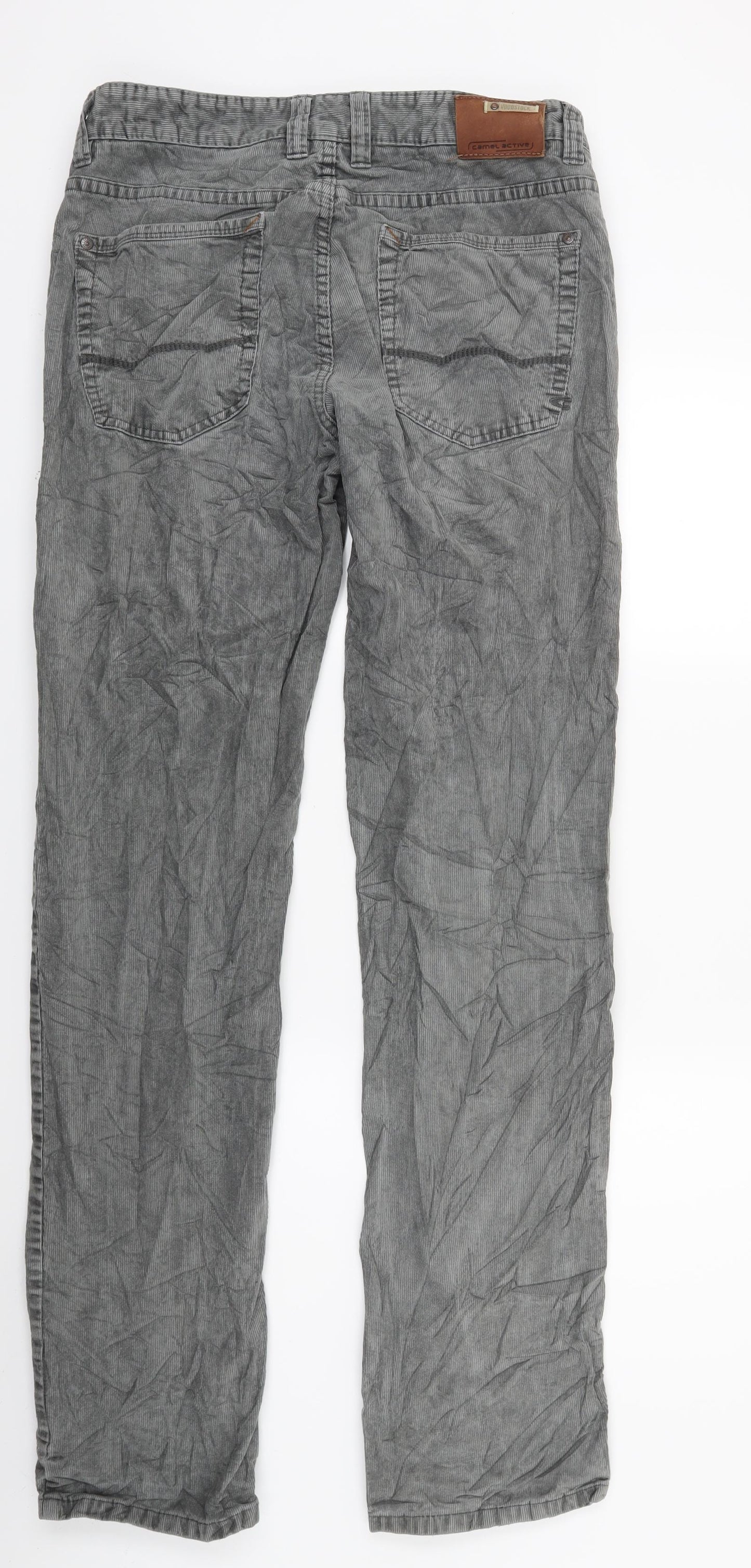 Camel Active Mens Grey  Corduroy Straight Jeans Size 34 L36 in