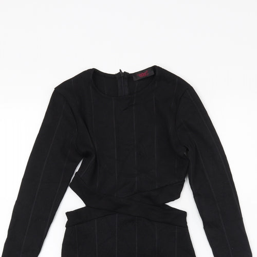 Edge Womens Black   A-Line  Size 8