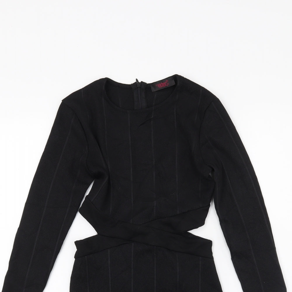 Edge Womens Black   A-Line  Size 8