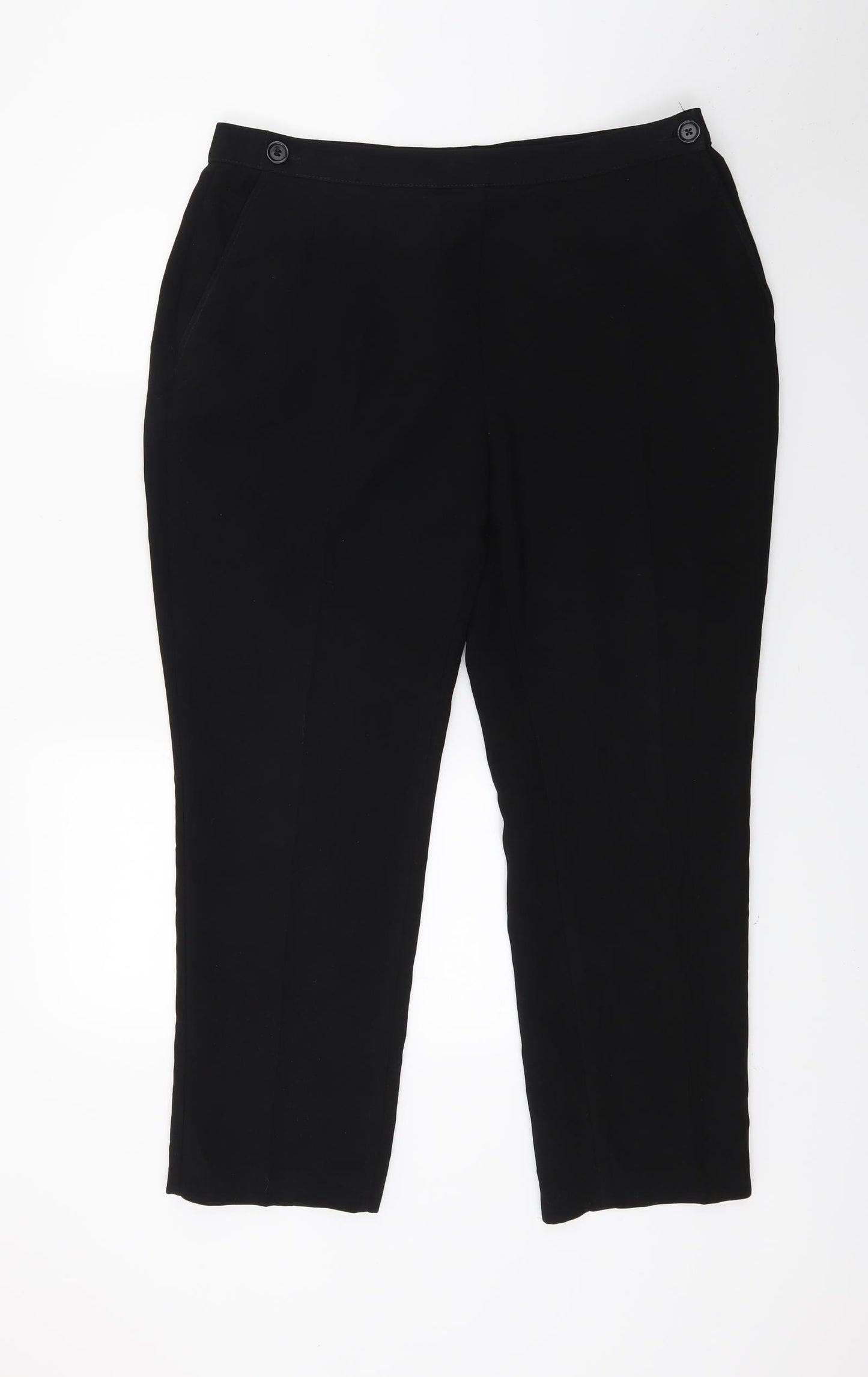 Mark Shale Womens Black   Trousers  Size 16 L24 in