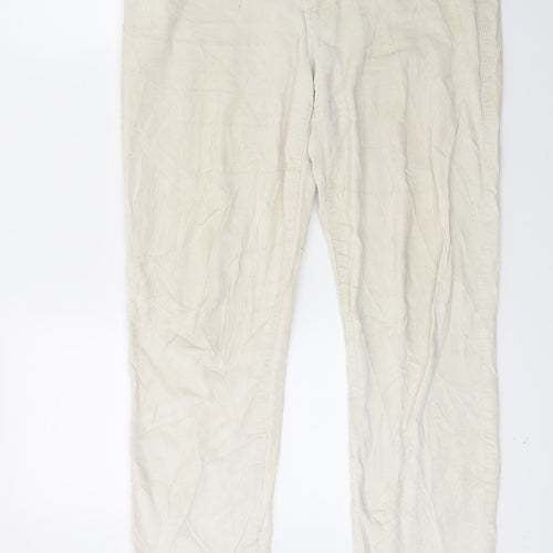 BANNANA REPUBLIC  Womens Beige  Corduroy Skinny Jeans Size 30 in L29 in