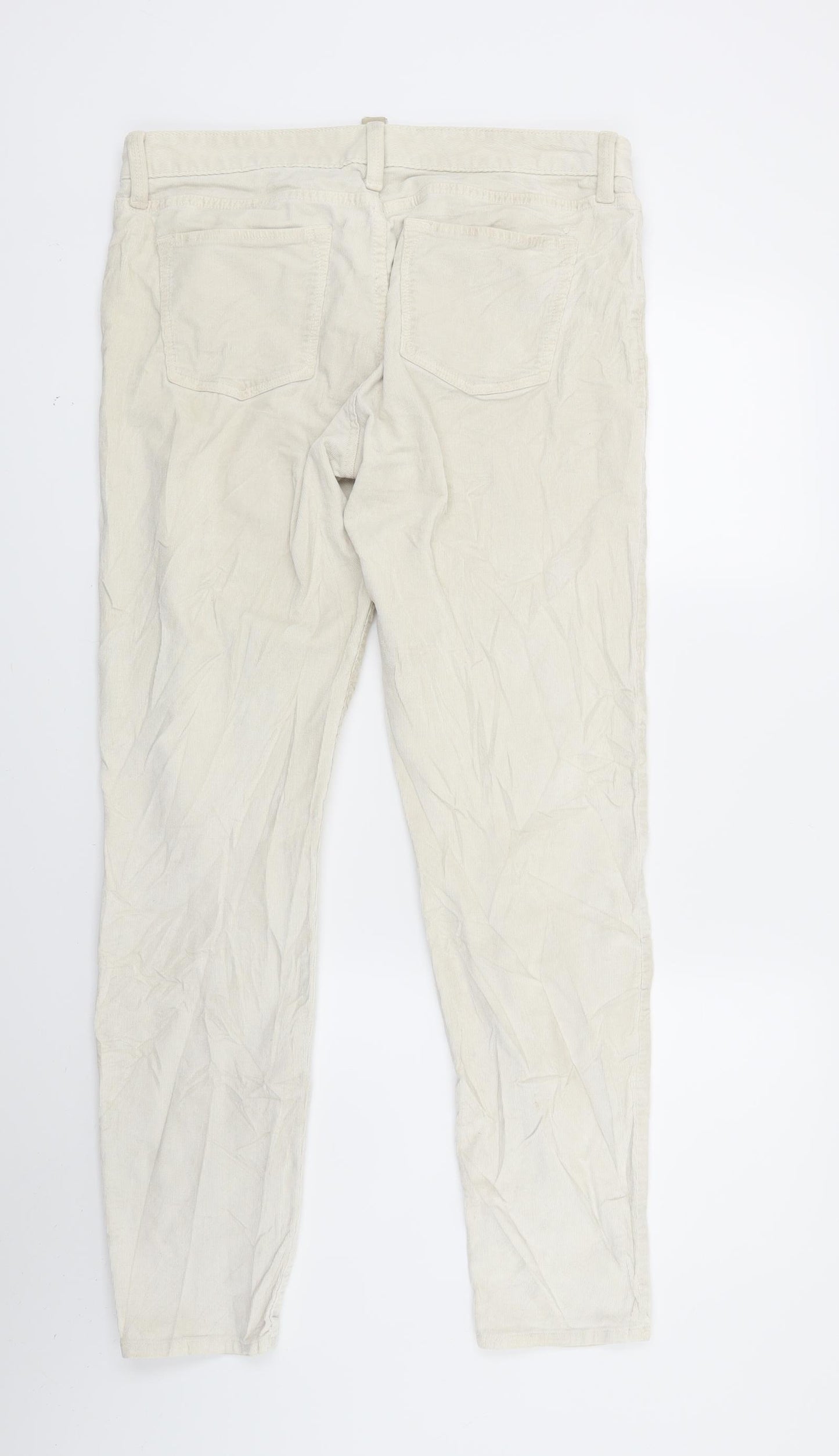 BANNANA REPUBLIC  Womens Beige  Corduroy Skinny Jeans Size 30 in L29 in
