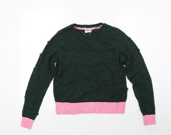 Noisy may Womens Green Knit Pullover Jumper Size M