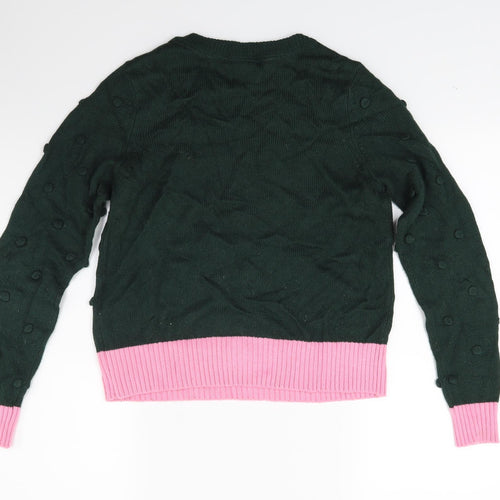 Noisy may Womens Green  Knit Pullover Jumper Size M